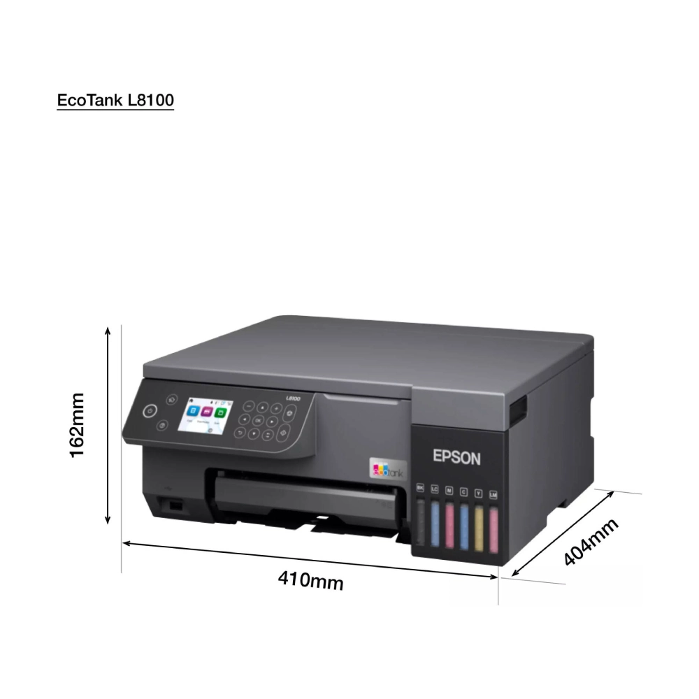 Epson Ink Tank Color Photo Printer L8100 A4 Multi Function with WiFi (6 Color) view 3